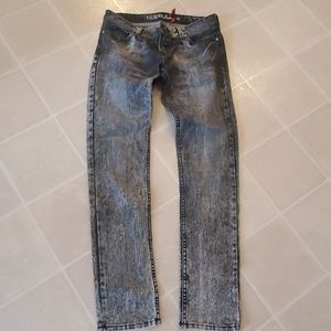 Guess Black Acid Wash Jeans